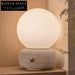 Chic Wabi Sabi Travertine Stone Modern Table Lamp for Living Room Bedroom