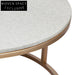 Chloe Stone Nesting Coffee Tables - Antique Gold Coffee Table