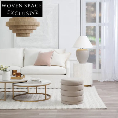 Chloe Stone Nesting Coffee Tables - Antique Gold Coffee Table