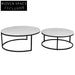 Chloe Stone Nesting Coffee Tables - Black Coffee Table