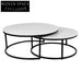 Chloe Stone Nesting Coffee Tables - Black