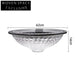 Circular Tempered Glass Bathroom Vanity Vessel Sink with Decorative Edge
