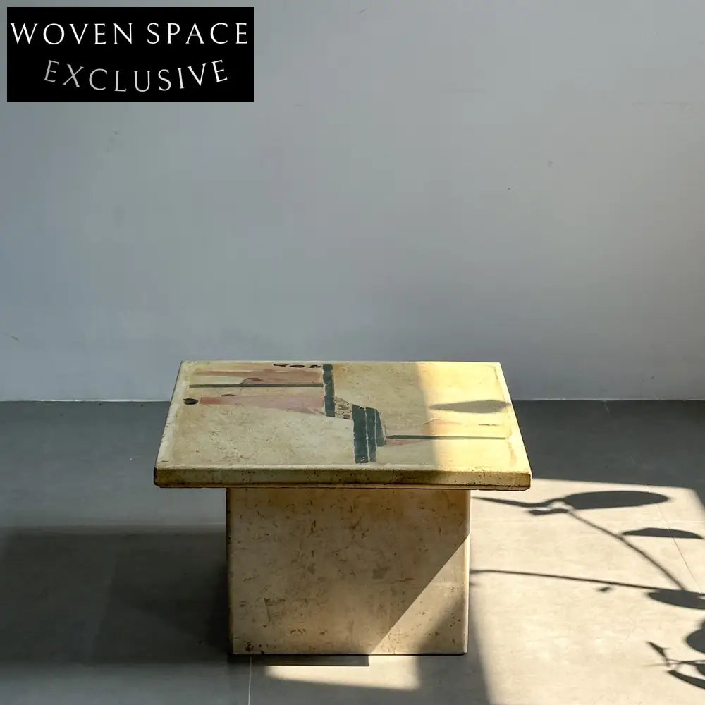 Classic Designer Marble Side Coffee Table by Poul Kingma