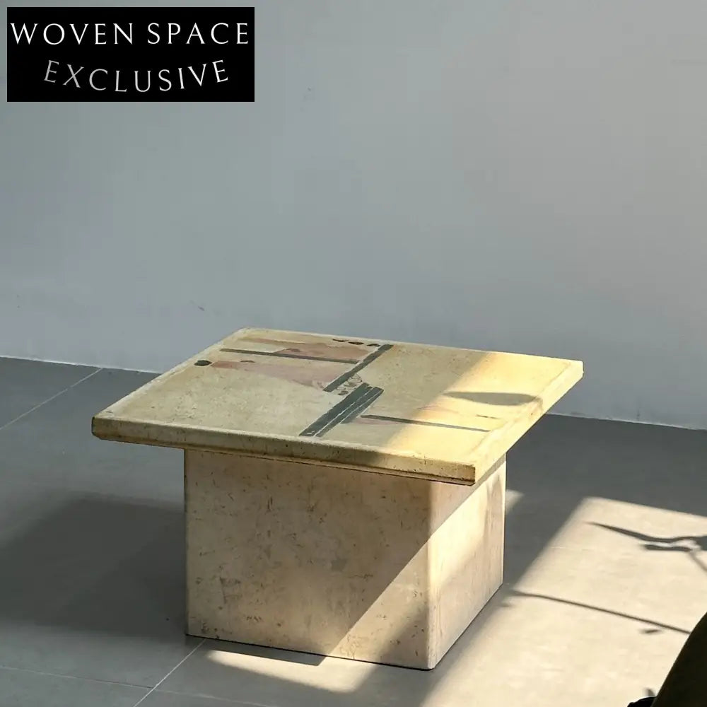 Classic Designer Marble Side Coffee Table by Poul Kingma