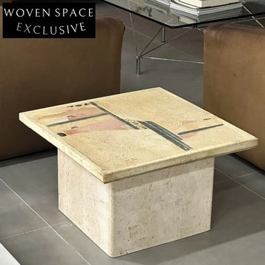 Classic Designer Marble Side Coffee Table by Poul Kingma