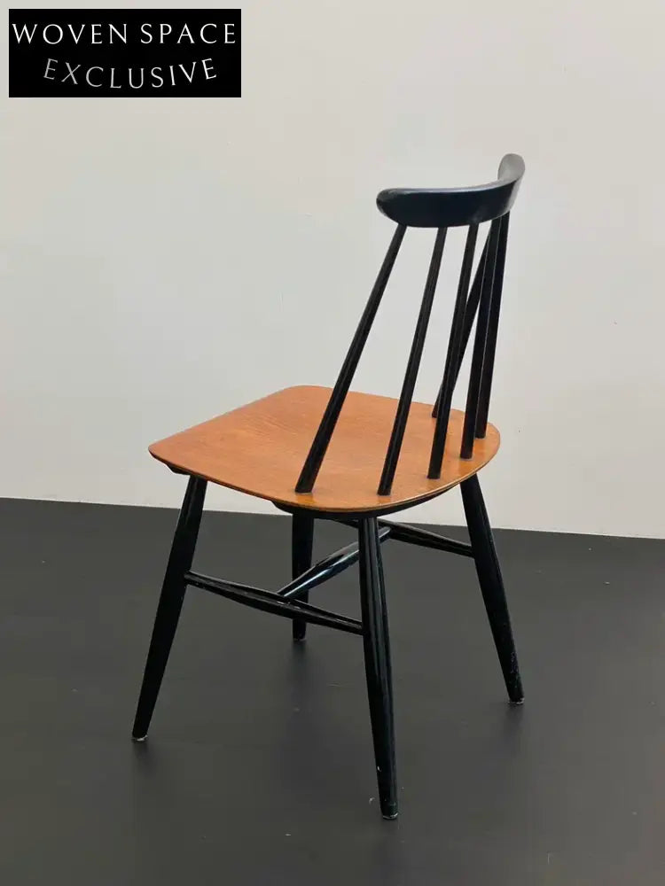 Classic Ilmari Tapiovaara Finnish Mid-Century Modern Wooden Dining Chair