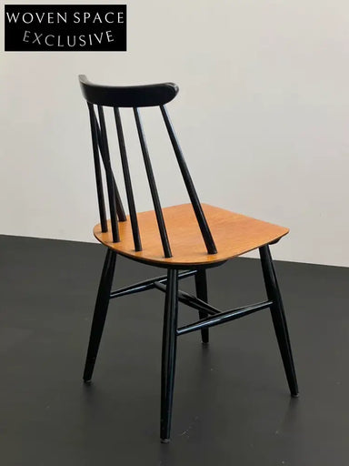 Classic Ilmari Tapiovaara Finnish Mid-Century Modern Wooden Dining Chair