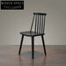 Classic Rubberwood Windsor Dining Side Chair for Cafe and Home