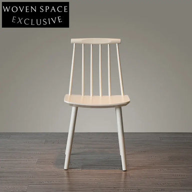 Classic Rubberwood Windsor Dining Side Chair for Cafe and Home