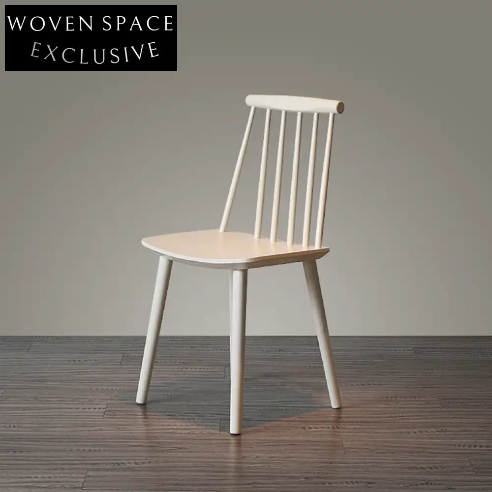 Classic Rubberwood Windsor Dining Side Chair for Cafe and Home