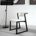 Classic Solid Wood Dining Chair with Cushioned Armrests