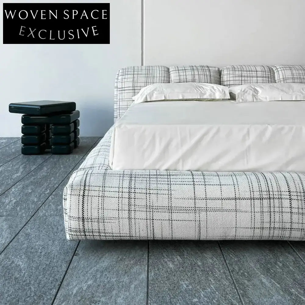 Classic Upholstered Solid Oak Wood King Queen Double Size Modern Bed Frame