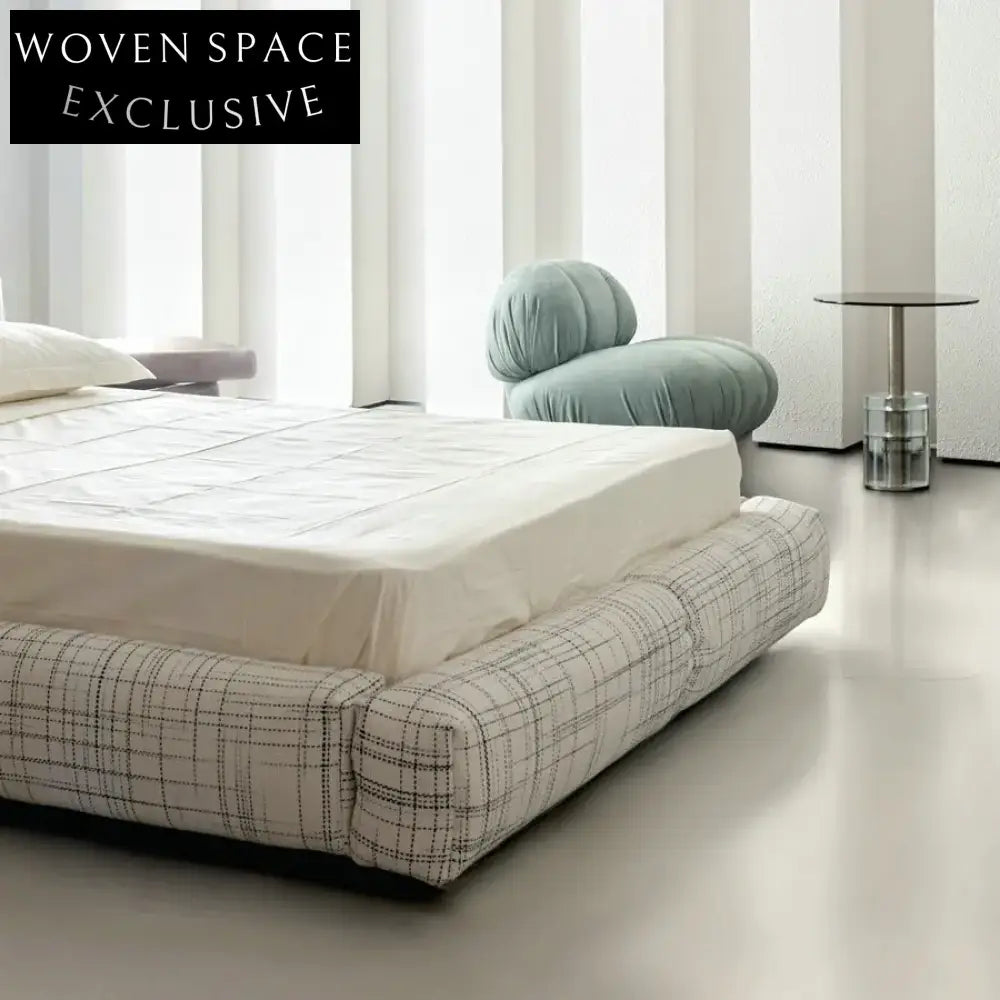Classic Upholstered Solid Oak Wood King Queen Double Size Modern Bed Frame