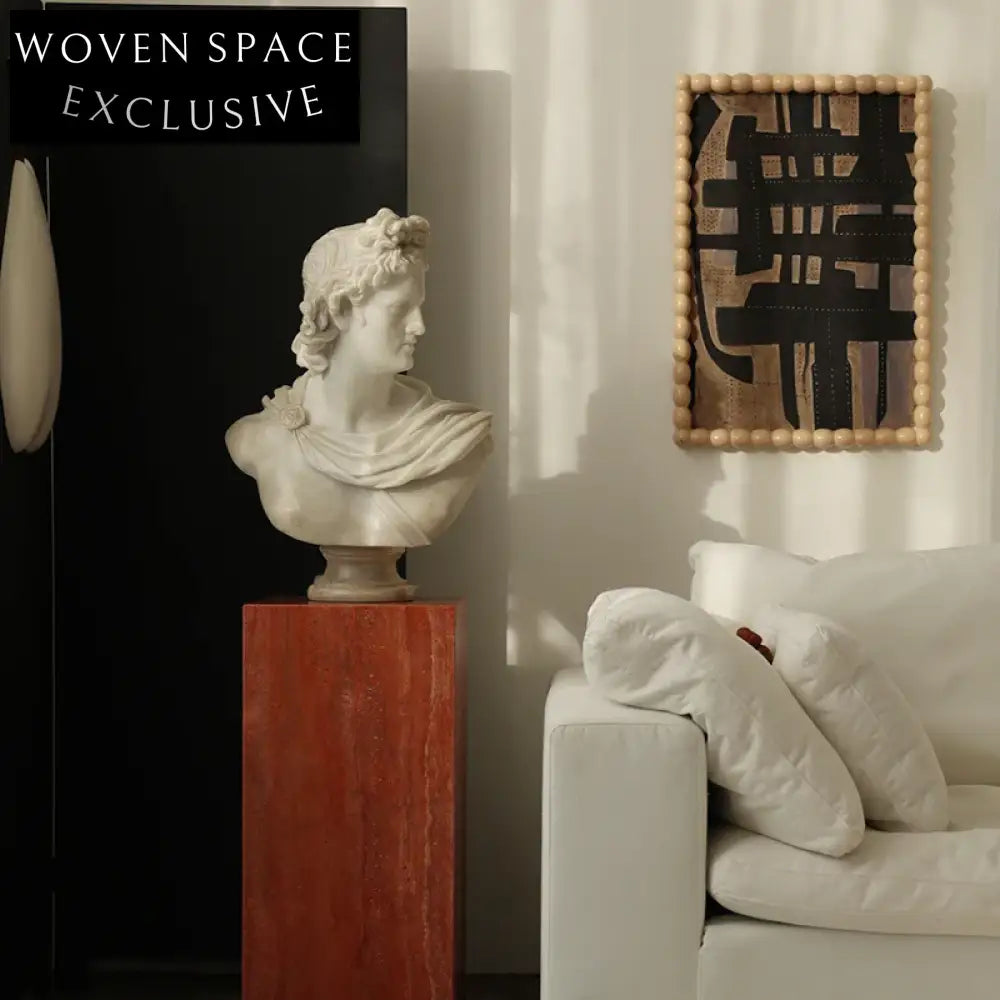 Classical Greek David Head Resin Statue Planter for Elegant Home Decor