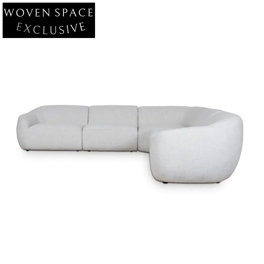 CLC10112-KSO Corner Fabric Sofa - Silver Grey Chaise Sofa