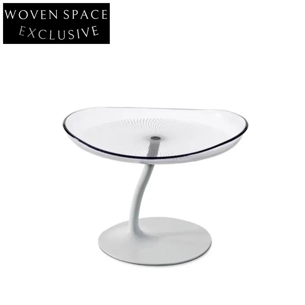 Clear Acrylic Round Side Coffee Table for Modern Homes & Gardens