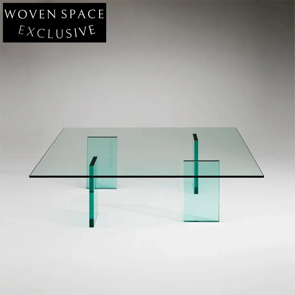 Clear Acrylic Square Coffee Table: Modern Living Room & Hotel Centerpiece