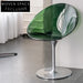 Clear Acrylic Swivel Dining Chair with Modern Nordic Design Base