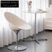 Clear Acrylic Swivel Dining Chair with Modern Nordic Design Base