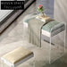 Clear Acrylic Velvet Dressing Stool Modern Vanity Chair Kids Leisure Seat