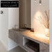 Clementine Castle Gray Marble Wall-Mounted Sink
