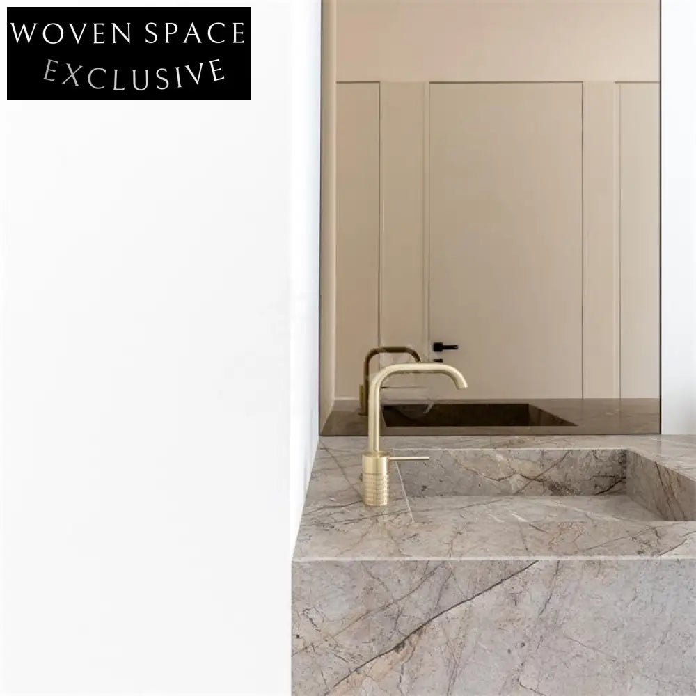 Clementine Castle Gray Marble Wall-Mounted Sink