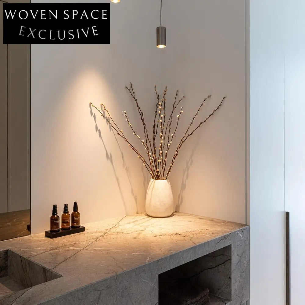 Clementine Castle Gray Marble Wall-Mounted Sink