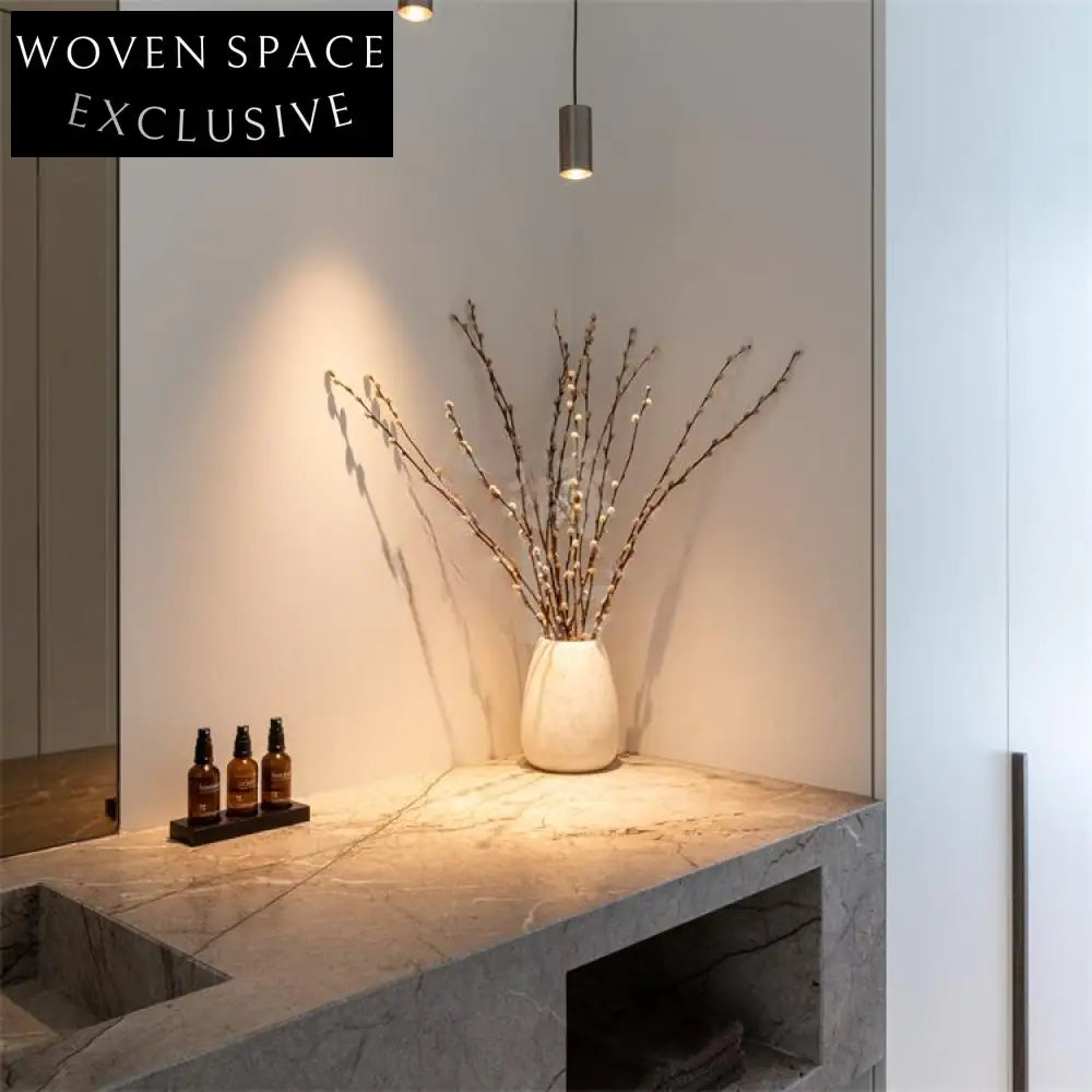 Clementine Castle Gray Marble Wall-Mounted Sink