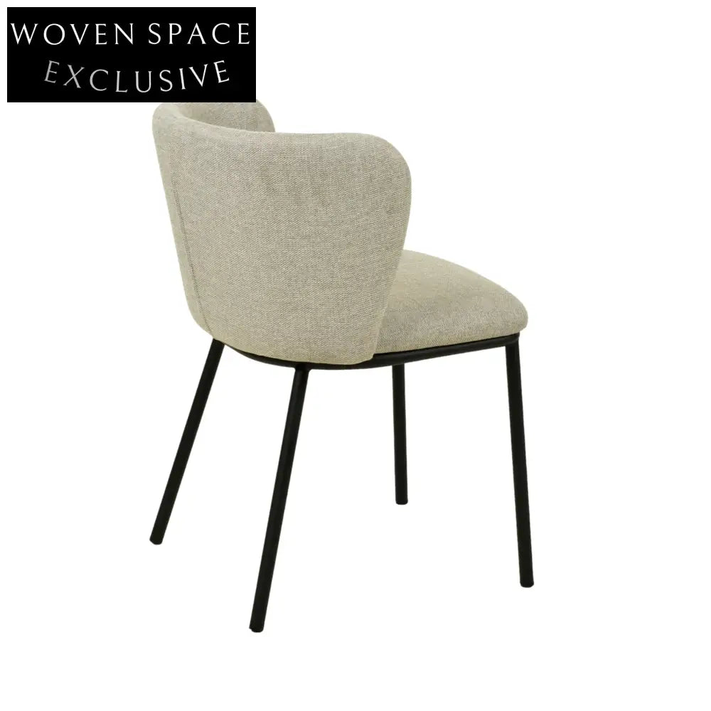 Coastal Fabric Dining Chair - Light Grey (Set of 2) Dining Chair