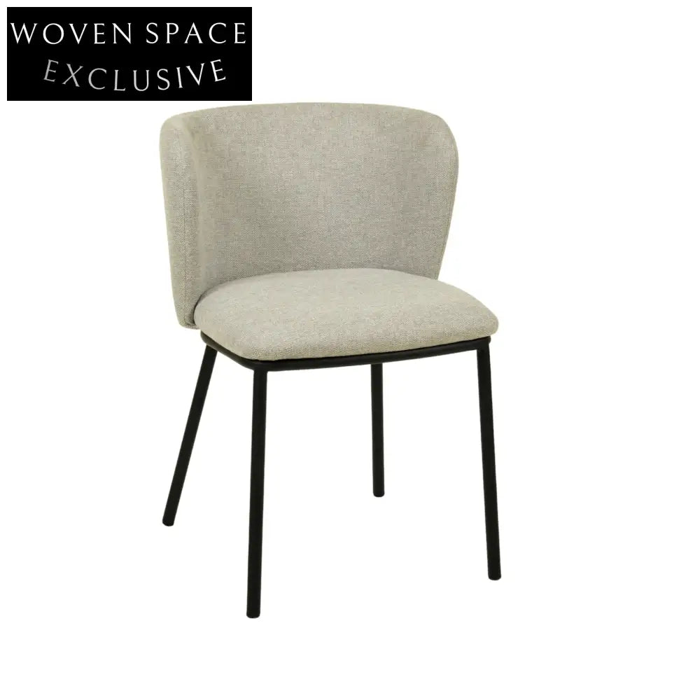 Coastal Fabric Dining Chair - Light Grey (Set of 2) Dining Chair