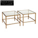 Cocktail Glass Nesting Coffee Table - Antique Gold Coffee Table