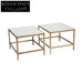 Cocktail Mirrored Nesting Coffee Tables - Antique Gold Coffee Table