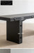 coffee table black solid wood foldable multifunctional 【black】