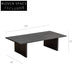 coffee table black solid wood foldable multifunctional 【black】
