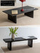 coffee table black solid wood foldable multifunctional 【black】
