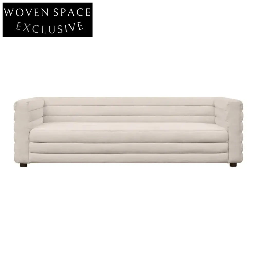 Colorado 3 Seater Sofa - Natural Linen Stool