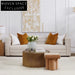 Colorado 3 Seater Sofa - Natural Linen Stool