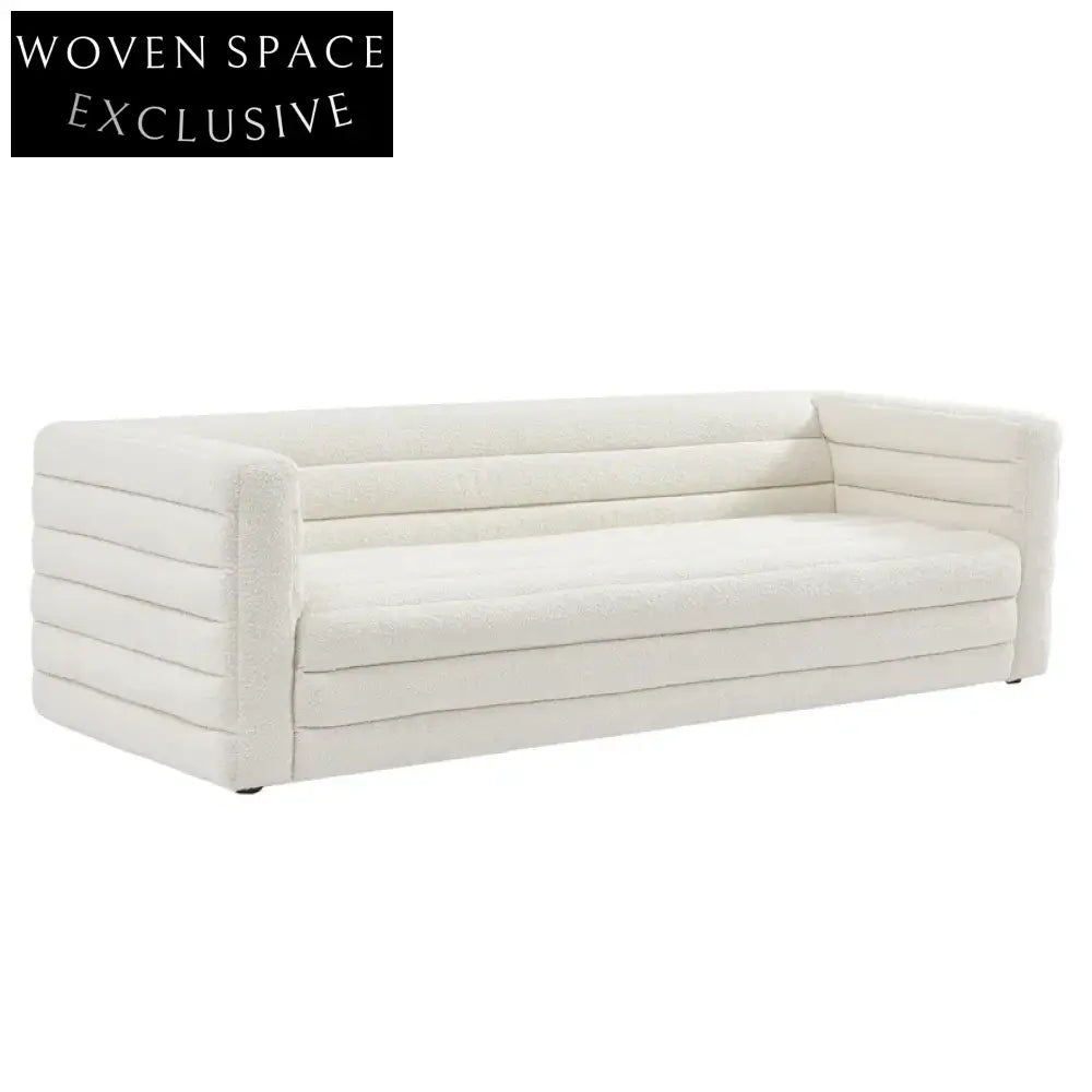 Colorado 3 Seater Sofa - White Boucle