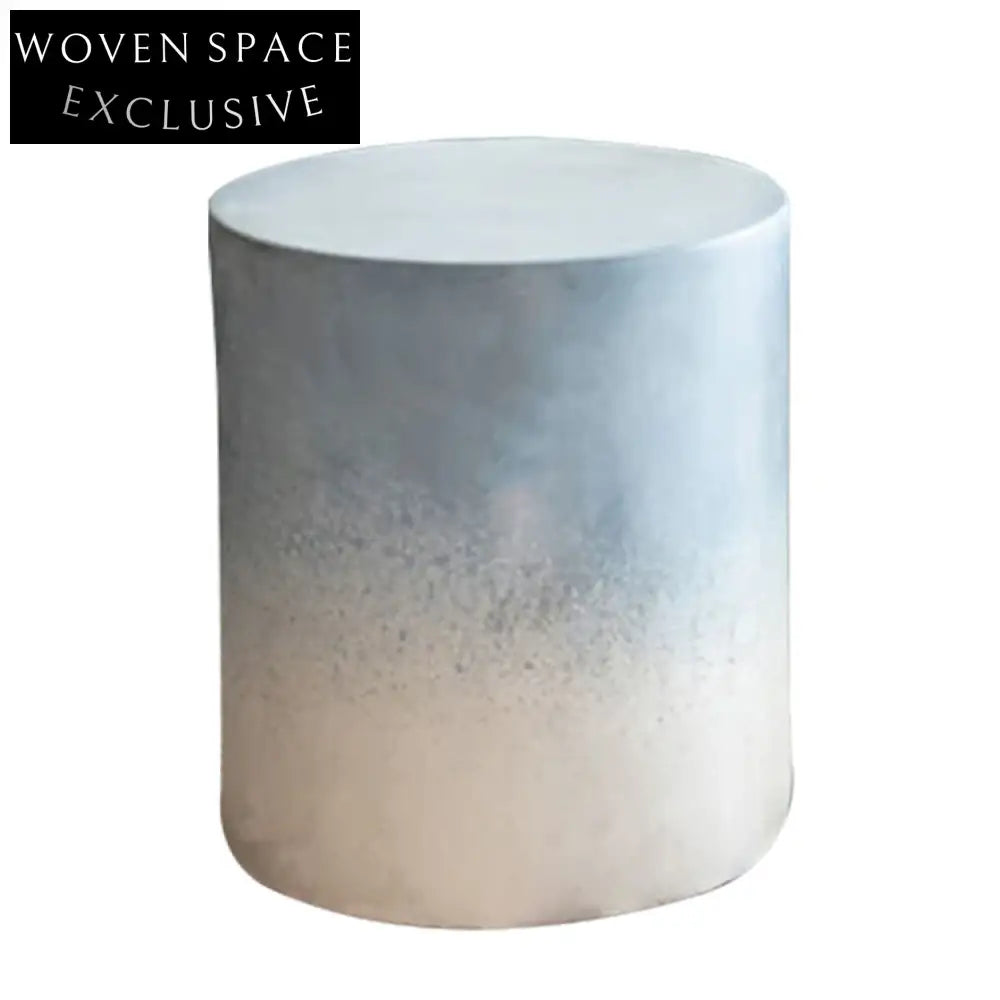 Colorful Concrete Round Side Coffee Table for Modern Living Spaces