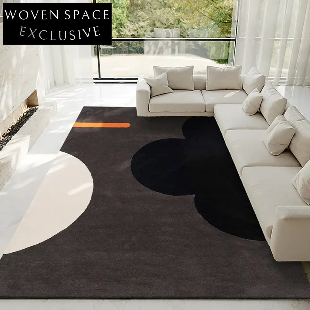 Colorful Modern French Style Wool Area Rug - Custom Designer High-End Floor Carpet