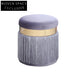 Colorful Velvet Small Ottoman Chair, Modern Living Room Bedroom Stool
