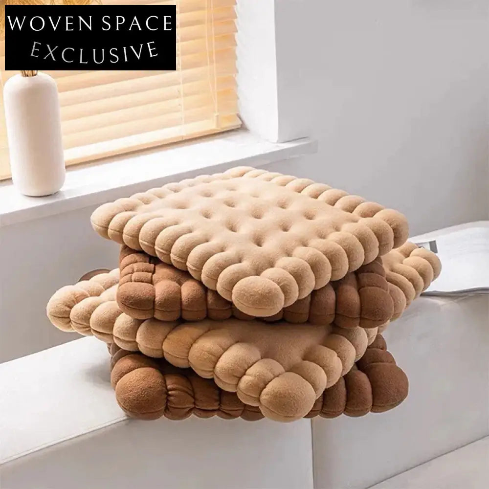 Comfortable Fabric Biscuit Shape Seat Cushions Round Square Chair Cushions