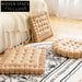 Comfortable Fabric Biscuit Shape Seat Cushions Round Square Chair Cushions
