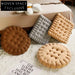 Comfortable Fabric Biscuit Shape Seat Cushions Round Square Chair Cushions