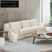 Comfortable L-Shape Sectional Sofa with Removable Linen Fabric Covers