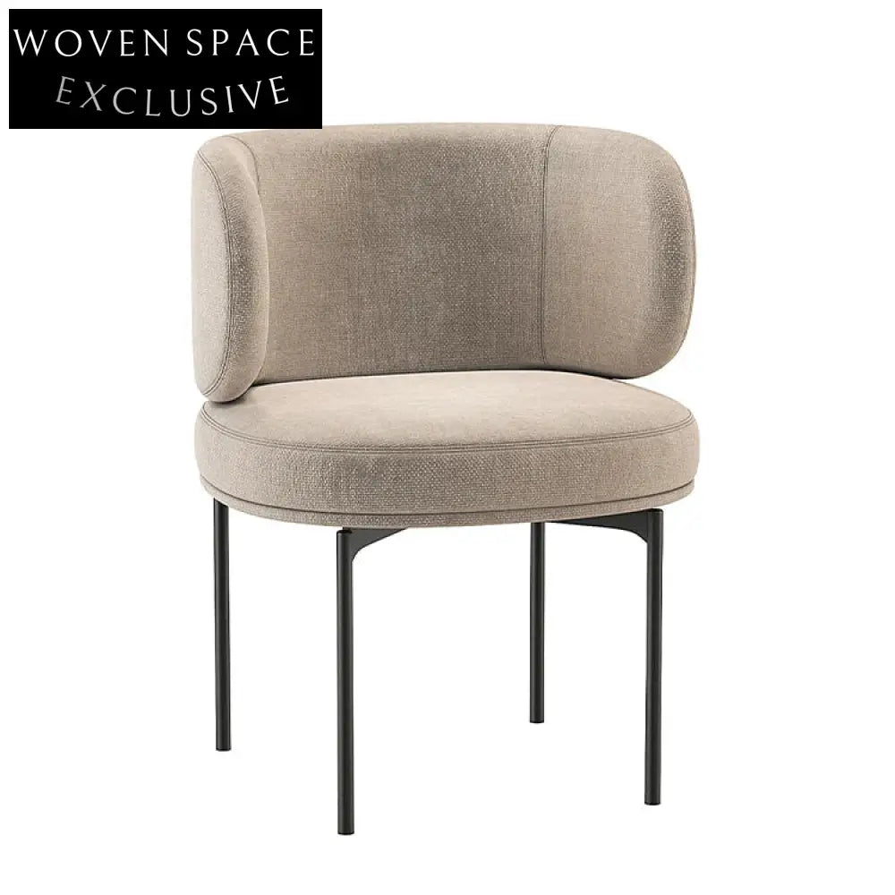 Comfortable Nordic Velvet Dining Chair with Durable Metal Base & Sponge Cushion