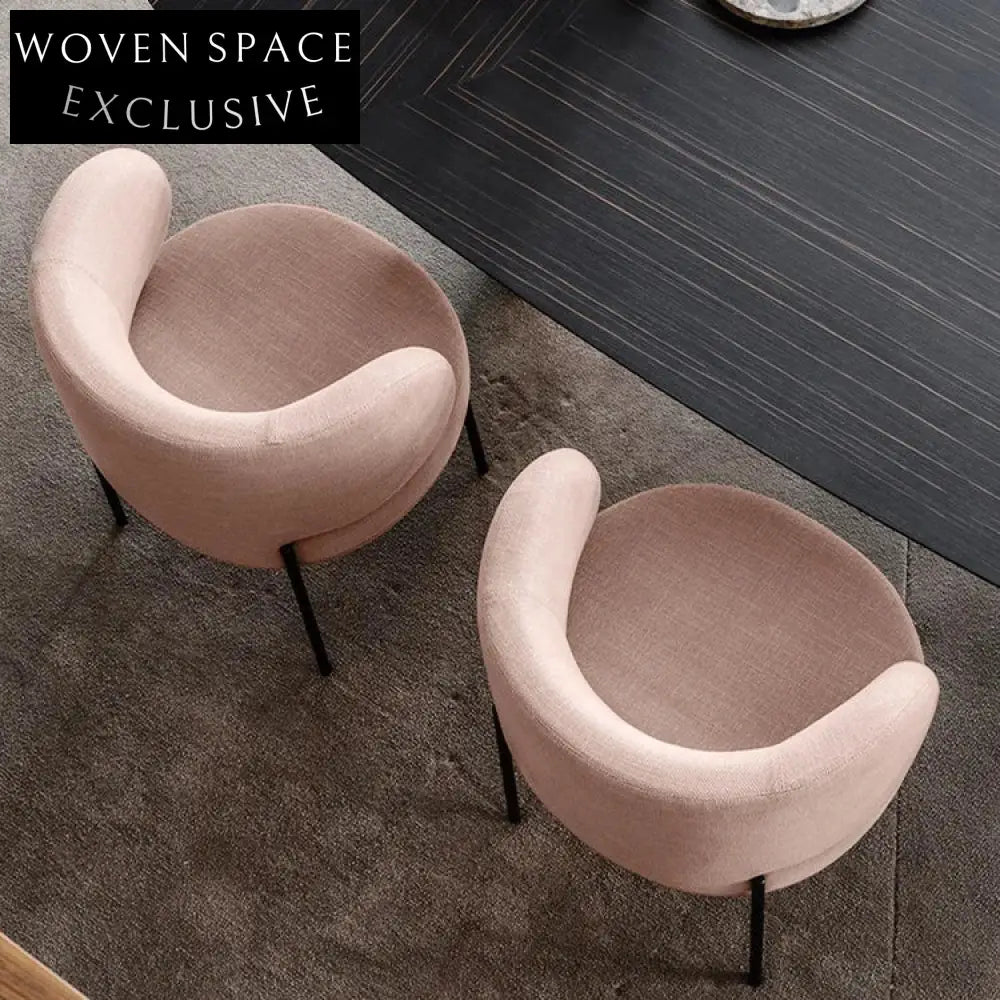 Comfortable Nordic Velvet Dining Chair with Durable Metal Base & Sponge Cushion