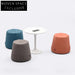 Compact Round Fabric Storage Ottoman Stool for Living Rooms & Bedrooms