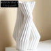 Contemporary Ceramic Line Art Home Decor Office Ornament Flower Vase
