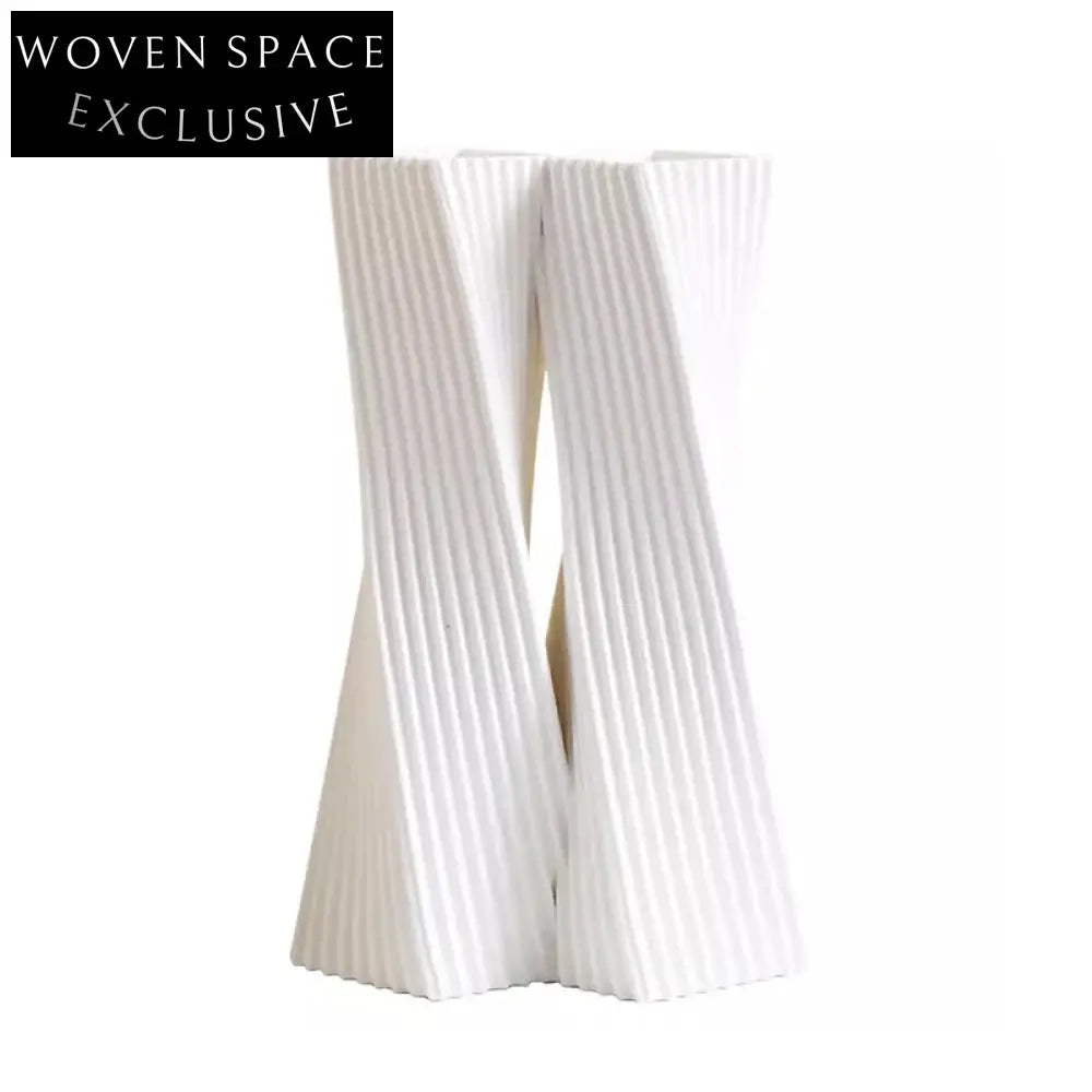 Contemporary Ceramic Line Art Home Decor Office Ornament Flower Vase
